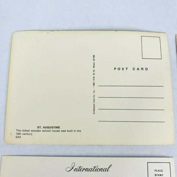 Set of 4‎ Vintage St Augustine Florida Postcards - Picture 7 of 10